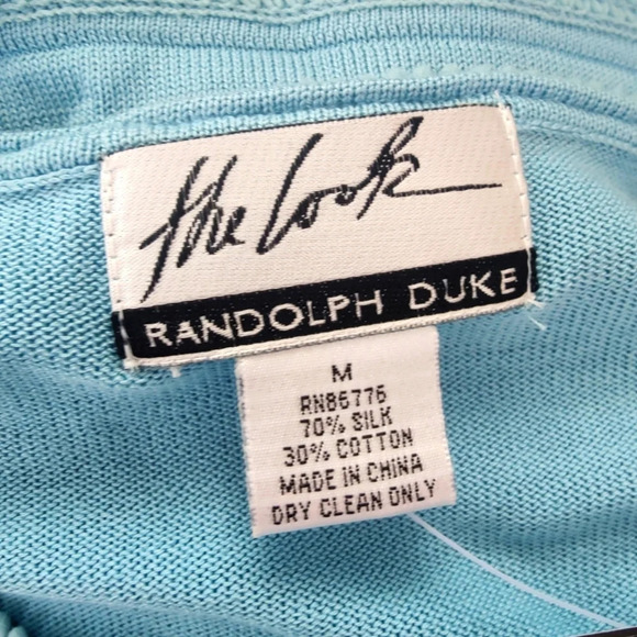 Randolph Duke Coastal Grannycore Top  / Silk/Cotton / Medium - Picture 5 of 6